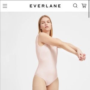NWOT Everlane Pale Pink Tank Bodysuit